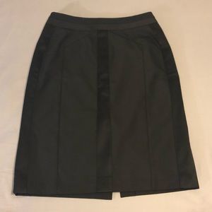 Ann Taylor Wool Blend Black Skirt Size 6